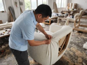 How Custom Furniture Manufacturing in China Actually Works (Step-by-Step, From Sketch to Container)